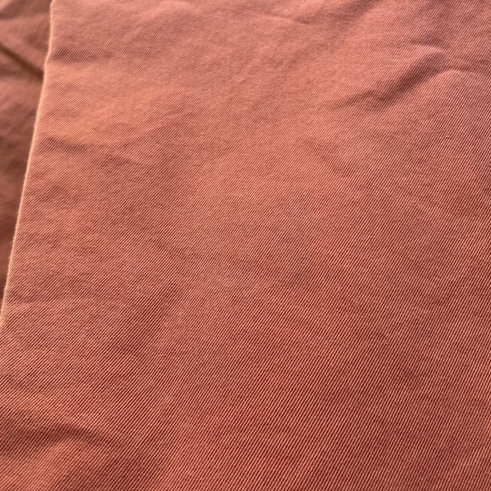 & Other Stories Relaxed Straight Leg Pleated Tailored Trousers Rust Red Size 4 - Picture 7 of 16